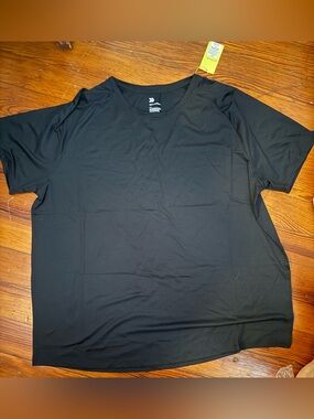 all in motion Men's Black Short Sleeve Crew Tee